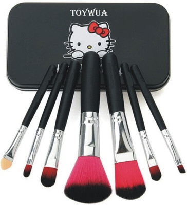 Toywua Hello Kitty Makeup Fever Mini Brush Set 7pcs(Pack of 7)