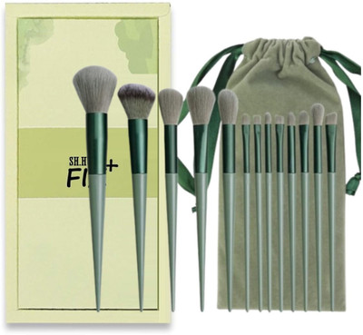 Sh.Huda Beauty Fix+ Plus 13 Pcs Makeup Brush Set All in One Kit with Travel Storage Box(Pack of 13)