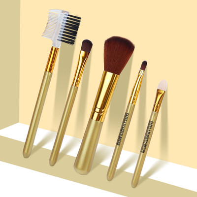 NFI essentials Small Synthetic Soft Bristle Makeup Brush Set of 5 For Face & Eye Cosmetic(Pack of 5)
