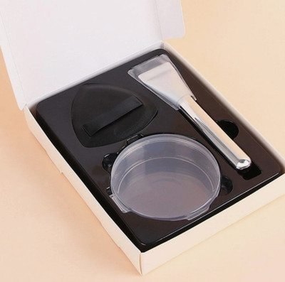 RANORE Makeup Sponge Puff+ Foundation Brush with case set(Pack of 1)