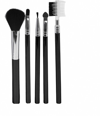 HUDAQUEEN Soft Touch 5-Piece Makeup Brush Set for smooth application and easy cleaning(Pack of 5)