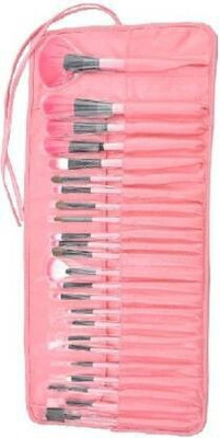 SHEELU 24 Pcs Makeup Brush Set Powder Foundation Make Up with PU Leather Holder Case(Pack of 24)