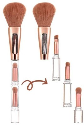 BALKRISHNA ENTERPRISE 4 In 1 Makeup Brushes Set Travel Portable Mini Cosmetic Make Up Brushes Kit(Pack of 1)