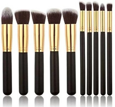 SUBHMUN 10 Pcs Makeup Brushes Set Tool Pro Foundation Blending Blush Eyeliner(Pack of 10)