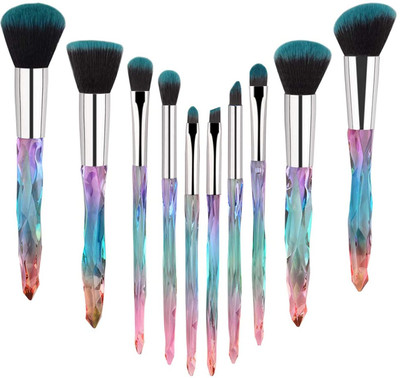 TRINGDOWN makeup brushes set 10PCS CRYSTAL brush(Pack of 10)