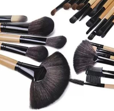 SMIETRZ Make Up Brushes Set With PU Leather Case(Pack of 24)