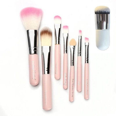 Anytime shops Professional and personal use synthetic 7 pc brush set with(Pack of 8)