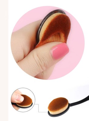 AFARAXIA Best Foundation Brush, Oval Makeup Brush(Pack of 1)