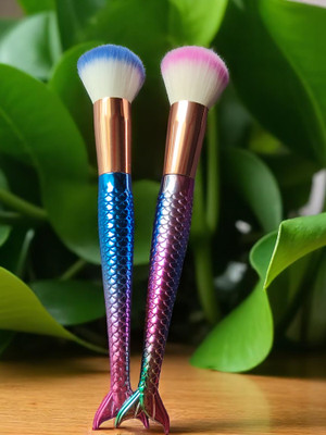LYTIX 2PCS Makeup Face Blush & Foundation Powder Brush Set(Pack of 2)