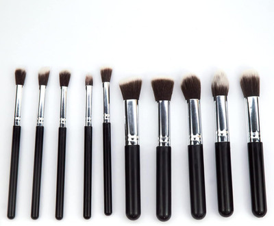 mapperz Foundation Makeup Brush Set For Face/ Multipurpose Makeup Brush Kit - Pack of 10(Pack of 10)