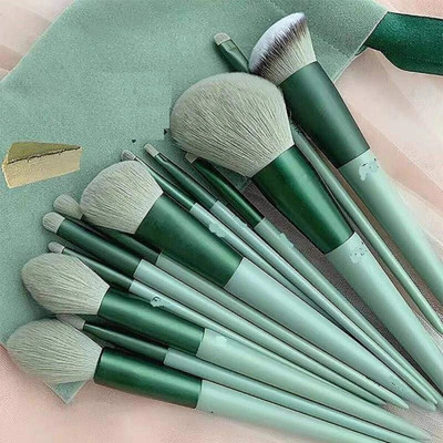ELITEWAVE Makeup Brush Set with Portable Pouch 13Pcs for Foundation Eyeshadow and Powder(Pack of 13)