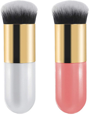 House Of Huda Chubby Foundation Brush Flexible Bristles For Even Blending(Pack of 2)