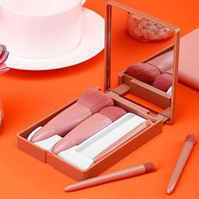 ISHVYA MINI MAKEUP BRUSHES SET WITH 5 PCS(Pack of 5)