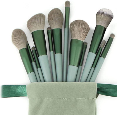 Suyip Makeup Brush Set - Synthetic Bristles, Soft and Durable with Travel Pouch(Pack of 13)