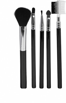 HUDAQUEEN Soft Bristle 5-Piece Brush Set for blending foundation, concealer, and eyeshadow(Pack of 5)