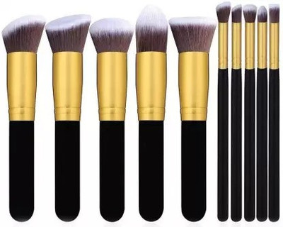 WATELLO 10 Pcs Makeup Brushes Set Tool (Pack of 10)(Pack of 10)