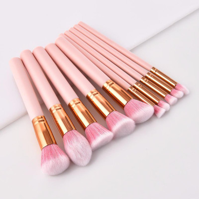 WATELLO Foundation Eyeshadow Mix Brush Set(Pack of 10)