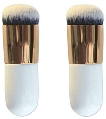 House Of Huda Chubby Foundation Brush Made Of Synthetic Fiber(Pack of 2)
