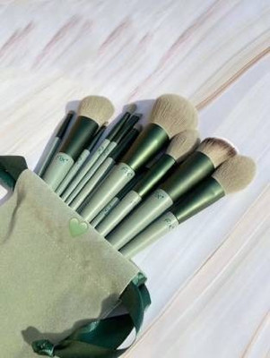 wryak Professional 13pc Makeup Brush Set with soft fluffy pouch (Pack of 13)(Pack of 13)