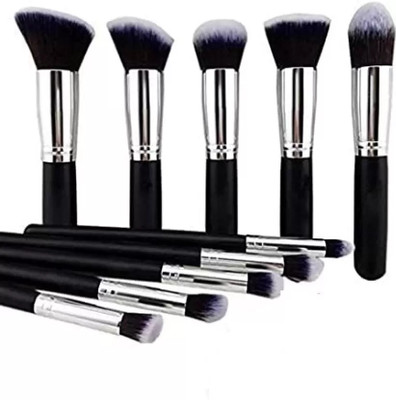 Fleeto Makeup Brushes Set Tool Pro Foundation Eyeliner Eyeshadow 10Pcs(Pack of 10)