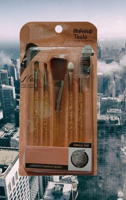 Shreeji Makeover Super Quility Makeup Brush Set A1 With Super Brush Tool(Pack of 5)
