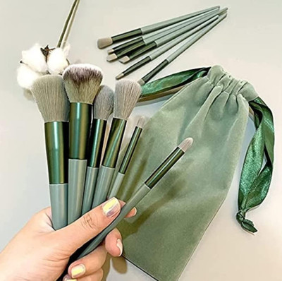 GFSU - GO FOR SOMETHING UNIQUE 13pc Makeup Brush Set with soft fluffy pouch cosmetic makeup brush set(Pack of 13)