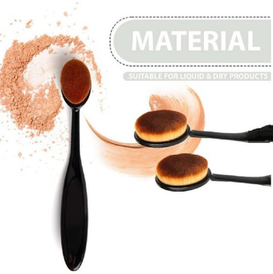 GABBU Super Soft Oval Foundation Brush(Pack of 1)