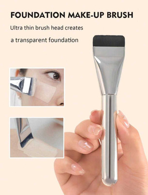 LOVE HUDA Professional All in One Makeup Soft 1 Flat Foundation Concealer Brush Applicator(Pack of 1)