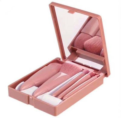 HGC MAKEUP BRUSH 5PCS SET WITH MIRROR(Pack of 5)