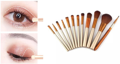 BLUEMERMAID MAKEUP BRUSHES APPLICATORS SET FOR WOMEN(Pack of 12)