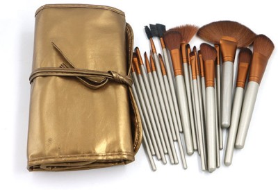 Qibest 32 Pcs Makeup Brushes Set With Golden Leather Pouch For Eye Shadow Blush(Pack of 32)