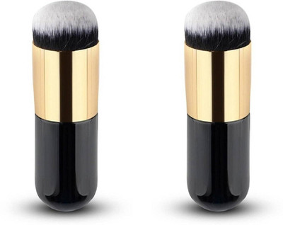 House Of Huda Chubby Foundation Brush Helps To Create a smooth Application Of Foundation.(Pack of 2)