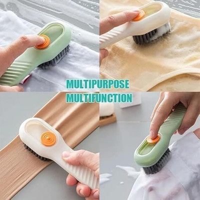 MYLTA HUB Shoes Cleaning brush Liquid Adding Cleaning Brush, Cleaning Brushes Brush(100 ml, Multicolor)