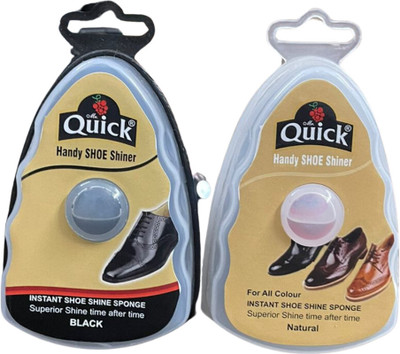 Quick Handy Shoe Shiner | 2 pcs Shiner(5 ml, Black, Neutral)