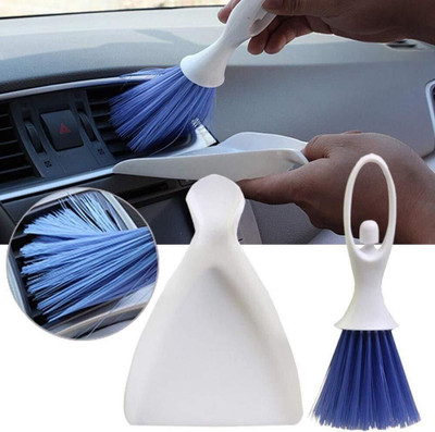Padchaaya 2 in 1 Small Broom & Dustpan Combo for Office/Keyboard/PC/Window/Car Cleaning Brush(50 ml, Multicolor)