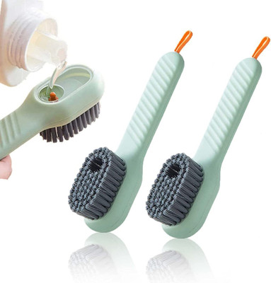 Sindhia Multifunctional Liquid Shoes Brush, Liquid Adding Soft Fur Cleaning Brush Brush(100 ml, Multicolor)