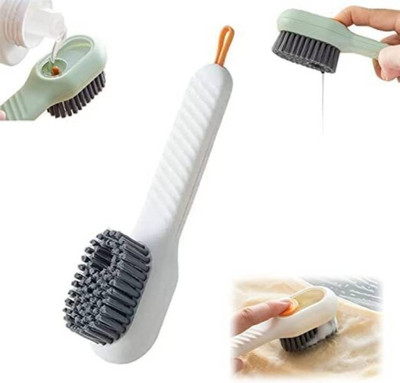Meone 2 shoe cleaning burses for shoe cleaning Cleaner(2 ml, White, Green)
