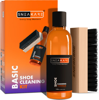 SNEAKARE BASIC SHOE CLEANING KIT Shoe Care Kit(100 ml, Natural)