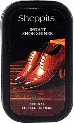 Sheppits Premium Instant Shoe Shiner And Polisher for All Colours Shoe Shiner(10 ml, Neutral)