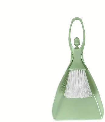 AVABLUE Mini Dustpan and Brush Set for Office, Car, and Home Cleaning Plastic Dustpan(Green)