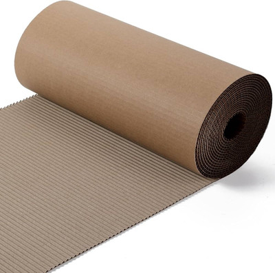SHRI BALAJI PUBLICATION 2 Ply Corrugated Paper Roll Brown paper roll 30 Ft L 21 Inch W 120 gsm Paper Roll(Set of 1, Brown)