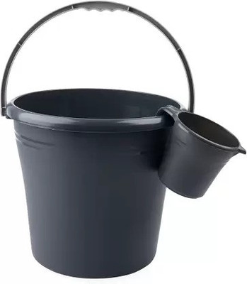 YASHODEEP PLASTIC 16 L Plastic Bucket(Grey)