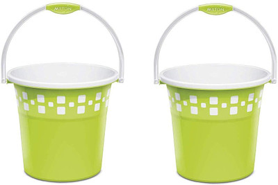 MILTON Mozaic Bucket 20L With Matching Mug 1L 20 L Plastic Bucket(Green)