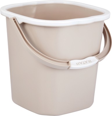 RATAN Premia 18 L Plastic Bucket(Beige)