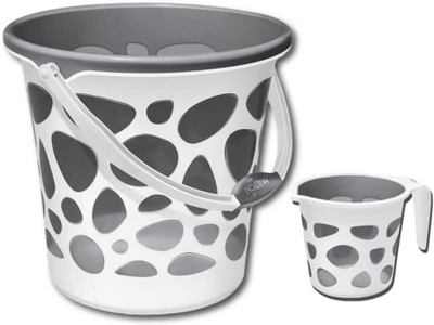 MILTON 25 L Plastic Bucket(Grey)