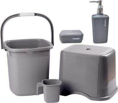 NAYASA 25 L Plastic Bucket(Grey)