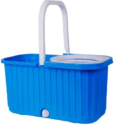 Crezon Home & Office Floor Cleaning 360 Degree Square Rotation 10 L Plastic Bucket(Blue)