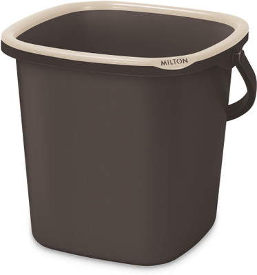 MILTON Swish Plastic Bucket With Handle 25 L Plastic Bucket(Brown)