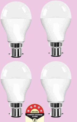 Dunagiri 9 W Basic Round B22 D LED Bulb(White, Pack of 4)