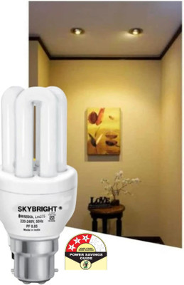 skybright 5 W Eye Safety Compliance U-Tube B22 CFL Bulb(Gold, Pack of 10)